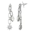 Simply Vera Vera Wang Silver Tone Linear Starburst Earrings -Simply Vera Vera Wang Shop 5896346
