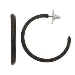 Simply Vera Vera Wang Silver-Tone 40 MM Hoop Earrings