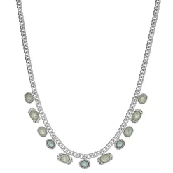 Simply Vera Vera Wang Green Stone 17-in. Necklace