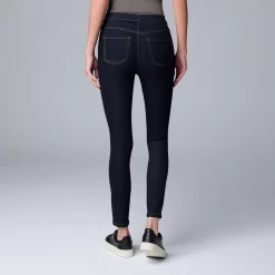 Women's Simply Vera Vera Wang Mid-Rise Shaping Denim Ankle Leggings -Simply Vera Vera Wang Shop 5900852 ALT