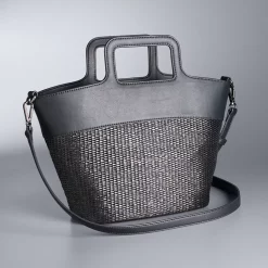 Simply Vera Vera Wang Top Handle Straw Satchel Bag 10 Simply Vera Vera Wang Top Handle Straw Satchel Bag -Simply Vera Vera Wang Shop 5918245 ALT