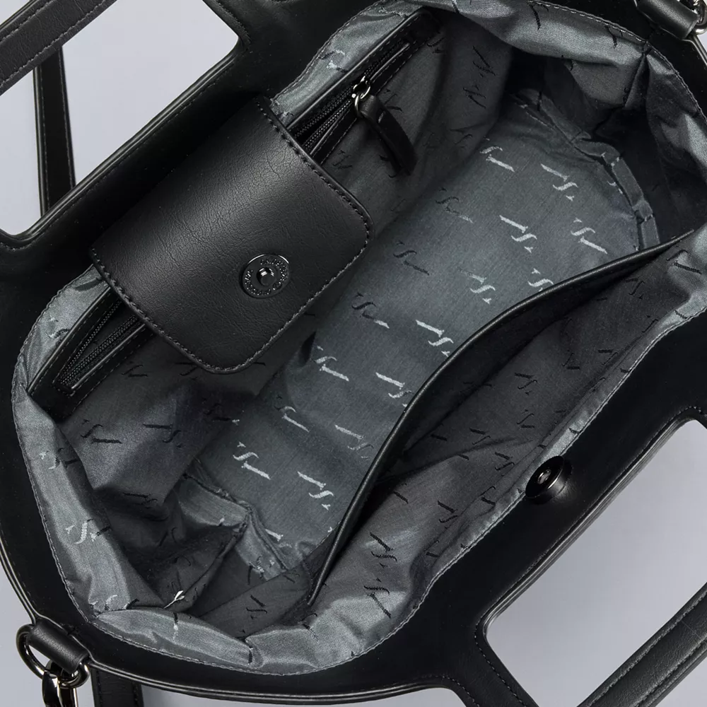 Simply Vera Vera Wang Top Handle Straw Satchel Bag 7 Simply Vera Vera Wang Top Handle Straw Satchel Bag - Image 5