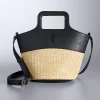Simply Vera Vera Wang Top Handle Straw Crossbody Bag 2 Simply Vera Vera Wang Top Handle Straw Crossbody Bag -Simply Vera Vera Wang Shop 5918255 Natural Black Straw