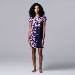 Women's Simply Vera Vera Wang Short Sleeve Sleepshirt
