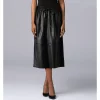 Women's Simply Vera Vera Wang Faux-Leather Midi Skirt -Simply Vera Vera Wang Shop 5962927