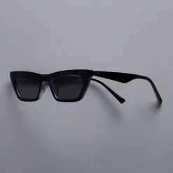 Women's Simply Vera Vera Wang Fatima Small Square 21mm Sunglasses -Simply Vera Vera Wang Shop 5988619 Black Smoke Lens
