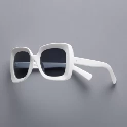 Women's Simply Vera Vera Wang Kym Oversized Plastic Square 22mm Sunglasses 9 Women's Simply Vera Vera Wang Kym Oversized Plastic Square 22mm Sunglasses -Simply Vera Vera Wang Shop 5989301 White Smoke Lens