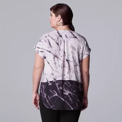 Plus Size Simply Vera Vera Wang Dolman Popover Top -Simply Vera Vera Wang Shop 6047268 ALT