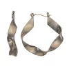 Simply Vera Vera Wang Silver Tone Interweaved Hoop Earrings