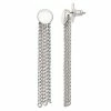 Simply Vera Vera Wang Silver Tone Linear Chain Earrings