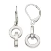 Simply Vera Vera Wang Silver Tone Link Leverback Earrings