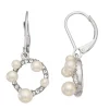 Simply Vera Vera Wang Silver Tone Simulated Pearl Leverback Drop Earrings 1 Simply Vera Vera Wang Silver Tone Simulated Pearl Leverback Drop Earrings -Simply Vera Vera Wang Shop 6061057