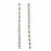 Simply Vera Vera Wang Silver Tone Post Bead Linear Earrings 1 Simply Vera Vera Wang Silver Tone Post Bead Linear Earrings -Simply Vera Vera Wang Shop 6061069