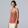 Women's Simply Vera Vera Wang Twist-Front Tank -Simply Vera Vera Wang Shop 6120509 Spot Abstract D
