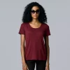 Women's Simply Vera Vera Wang Relaxed Fit Textured Tee -Simply Vera Vera Wang Shop 6171579 Aged Wine