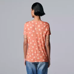 Women's Simply Vera Vera Wang Print Relaxed Fit Tee -Simply Vera Vera Wang Shop 6171592 ALT