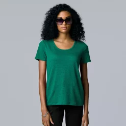 Women's Simply Vera Vera Wang Print Relaxed Fit Tee -Simply Vera Vera Wang Shop 6171592 Dark Teal